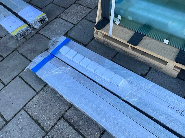 Set glaspanelen 86x225 helder (6x) - afbeelding 2 van  11