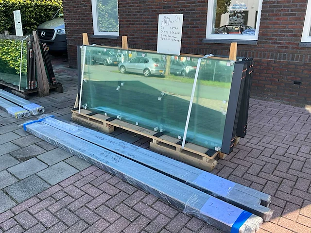 Set glaspanelen 86x225 helder (6x) - afbeelding 5 van  11