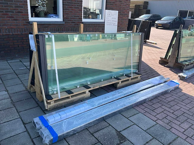 Set glaspanelen 86x225 helder (6x) - afbeelding 6 van  11