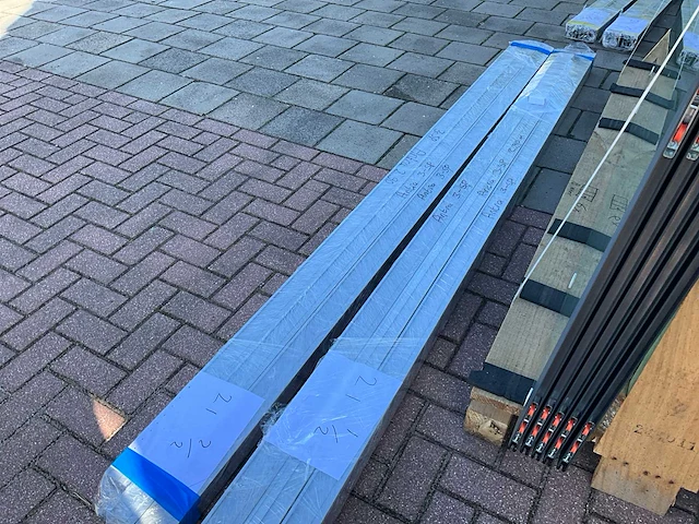 Set glaspanelen 86x225 helder (6x) - afbeelding 10 van  11