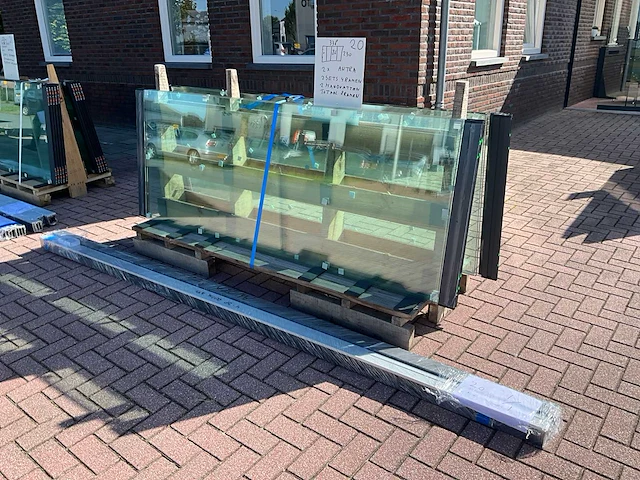 Set glaspanelen 86x230 helder (2x) - afbeelding 3 van  11