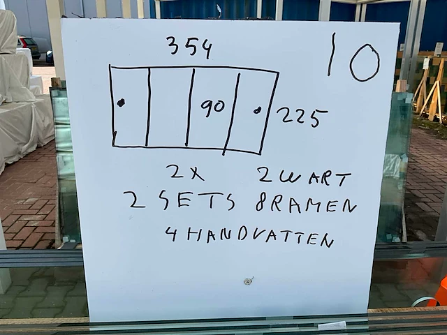 Set glaspanelen 90x225 helder (2x) - afbeelding 9 van  9