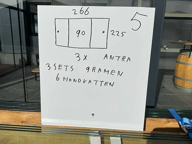 Set glaspanelen 90x225 helder (3x) - afbeelding 10 van  10