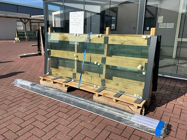 Set glaspanelen 90x225 helder (3x) - afbeelding 3 van  10