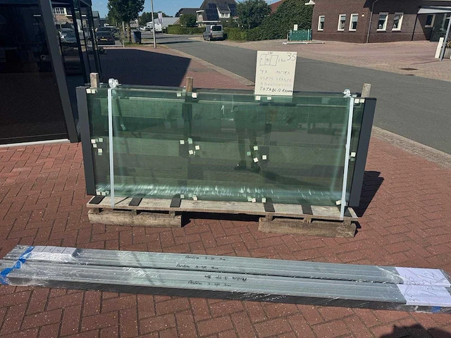Set glaspanelen 90x230 helder (4x3) - afbeelding 4 van  9