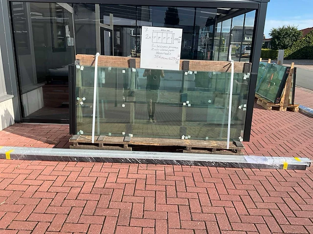 Set glaspanelen 90x235 helder (2x) - afbeelding 7 van  12