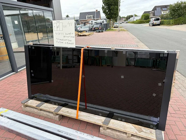 Set glaspanelen 98x225 getint (4x3) - afbeelding 6 van  10