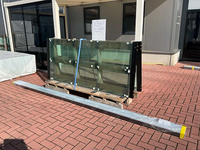 Set glaspanelen 98x225 helder (2x) - afbeelding 3 van  11