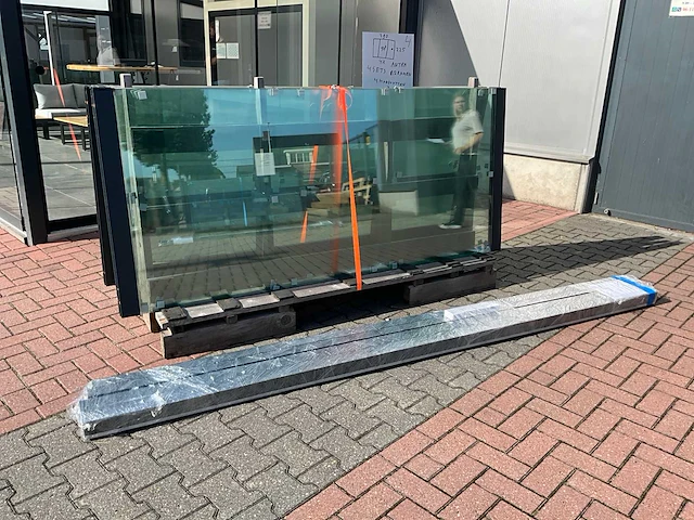 Set glaspanelen 98x225 helder (4x) - afbeelding 5 van  10