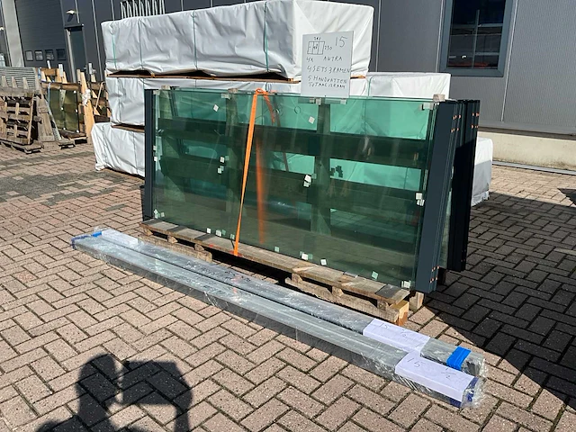 Set glaspanelen 98x230 helder (4x) - afbeelding 3 van  12