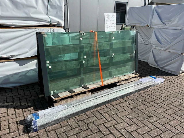 Set glaspanelen 98x230 helder (4x) - afbeelding 4 van  12