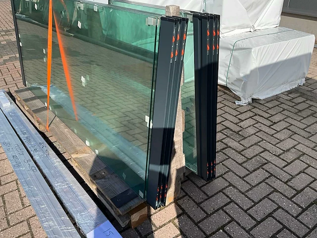 Set glaspanelen 98x230 helder (4x) - afbeelding 7 van  12