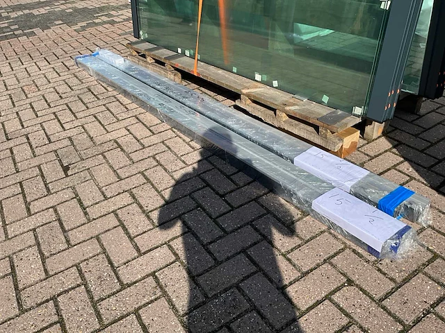 Set glaspanelen 98x230 helder (4x) - afbeelding 9 van  12
