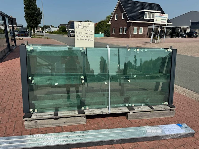 Set glaspanelen 98x245 helder (3x3) - afbeelding 4 van  9