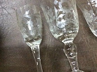 Set glazen ( geciseleerd) - afbeelding 5 van  5