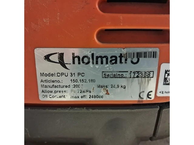 Set hydraulisch redgereedschap, holmatro - afbeelding 18 van  28