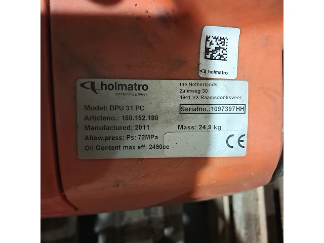 Set hydraulisch redgereedschap, holmatro - afbeelding 2 van  23