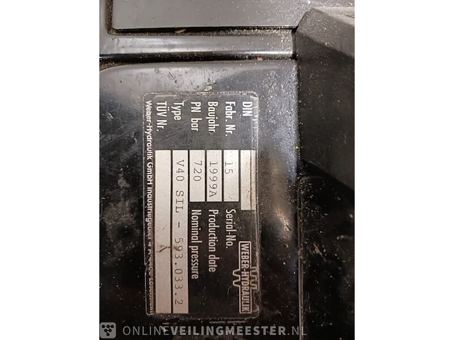 Set hydraulisch redgereedschap weber - afbeelding 20 van  20