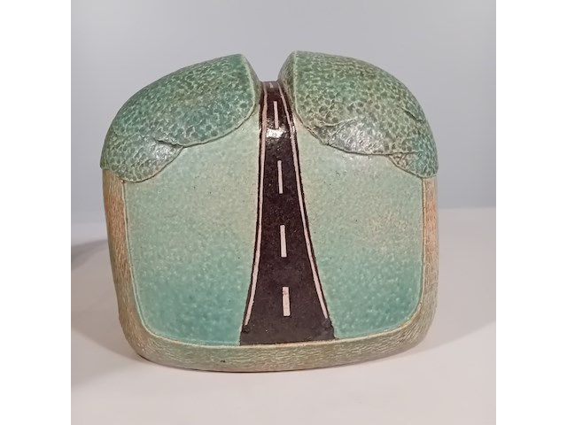 Set keramische kunstwerken, t. manche, doorsnede landschap - afbeelding 2 van  8