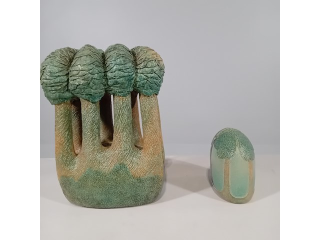 Set keramische kunstwerken, t. manche, doorsnede landschap - afbeelding 4 van  8