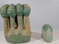 Set keramische kunstwerken, t. manche, doorsnede landschap - afbeelding 4 van  8