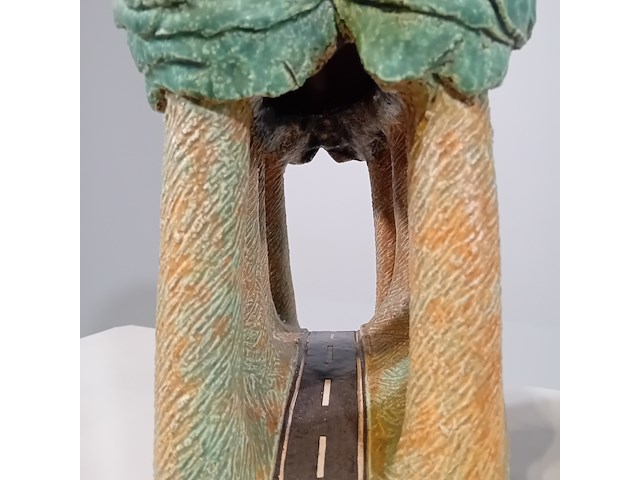 Set keramische kunstwerken, t. manche, doorsnede landschap - afbeelding 6 van  8