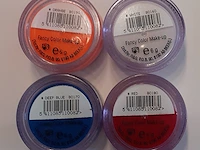 Set smink rood-wit-blauw-oranje - afbeelding 1 van  3