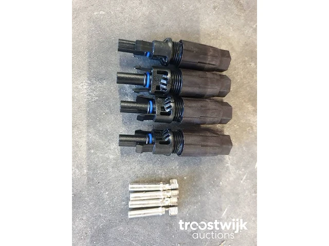 Set solarkabel 25 meter rode + 25 meter zwarte 6mm2 + dc stekkers 4x man en 4x vrouw - afbeelding 6 van  6
