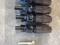 Set solarkabel 25 meter rode + 25 meter zwarte 6mm2 + dc stekkers 4x man en 4x vrouw - afbeelding 6 van  6