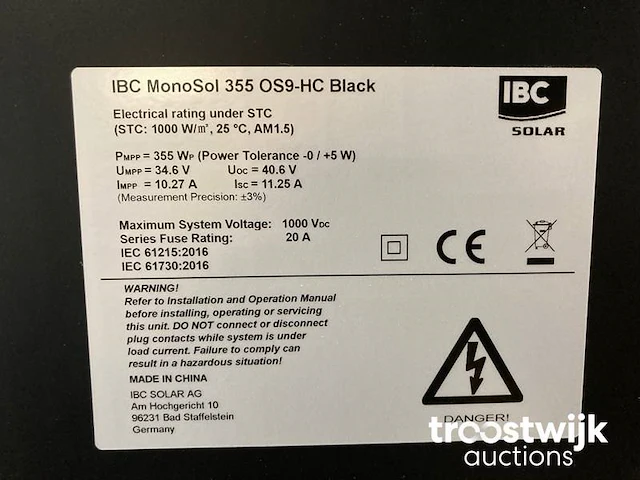 Set van 10 full black ibc (355 wp) zonnepanelen en 1 blaupunkt bps-v01-03.0 omvormer (1-fase) - afbeelding 5 van  9