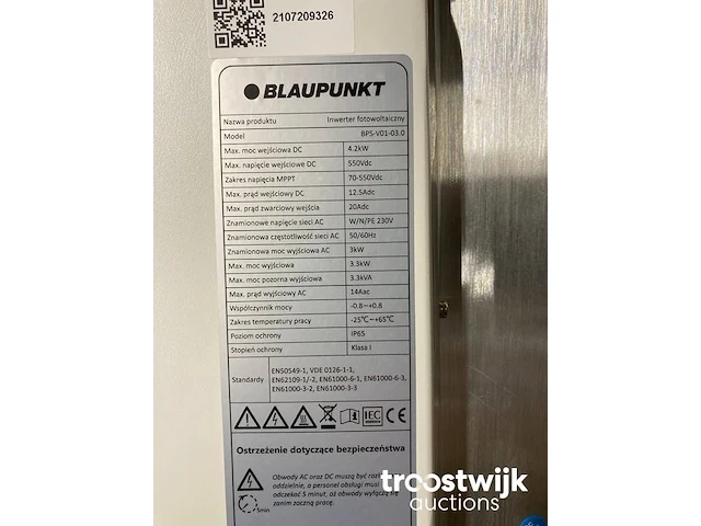 Set van 10 full black ibc (355 wp) zonnepanelen en 1 blaupunkt bps-v01-03.0 omvormer (1-fase) - afbeelding 9 van  9
