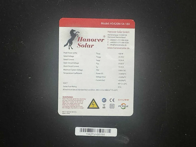 Set van 108 full black (420 wp) zonnepanelen (totaal vermogen 45.360 wp) - afbeelding 4 van  5
