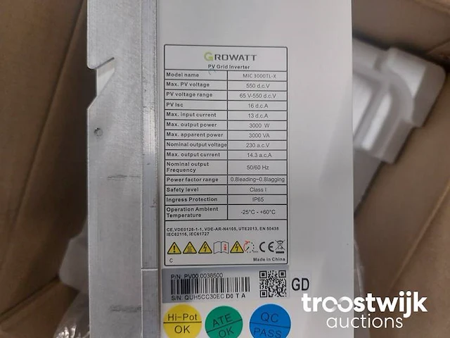 Set van 12 astronergy chsm6610m(dg)/f-310 glas-glas zonnepanelen en 1 growatt mic 3300tl-x omvormer - afbeelding 7 van  7