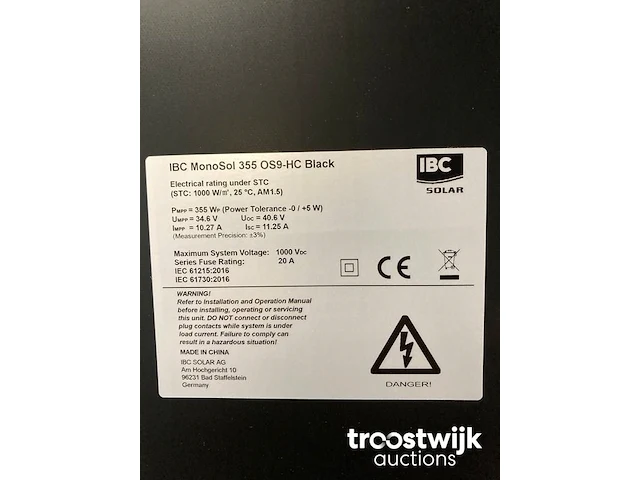 Set van 12 full black ibc (355 wp) zonnepanelen en 1 blaupunkt bps-v01-03.6 omvormer (1-fase) - afbeelding 5 van  8