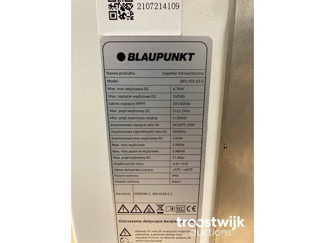 Set van 12 full black ibc (355 wp) zonnepanelen en 1 blaupunkt bps-v01-03.6 omvormer (1-fase) - afbeelding 8 van  8