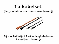 Set van 12 full black zonnepanelen (430 wp) met goodwe 5048d-em hybride omvormer en 2x pylontech 2,4 kwh batterij (totaal 4,8 kwh) - afbeelding 7 van  15