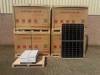 Set van 144 sunova zonnepanelen (410 wp) met growatt 50.0k omvormer
