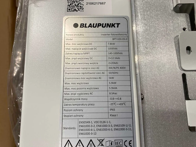 Set van 15 black ja solar jam60s20 375/mr zonnepanelen en 1 blaupunkt bpt-v03-05.0 omvormer (3-fase) - afbeelding 3 van  11