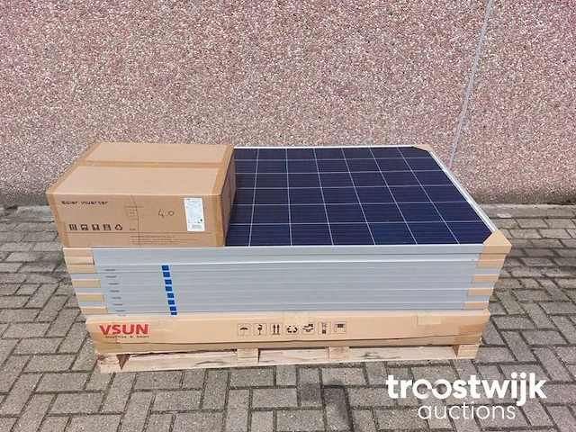 Set van 15 v-sun 275-60p zonnepanelen en 1 saj sununo plus 4k-m omvormer (1-fase) - afbeelding 1 van  6