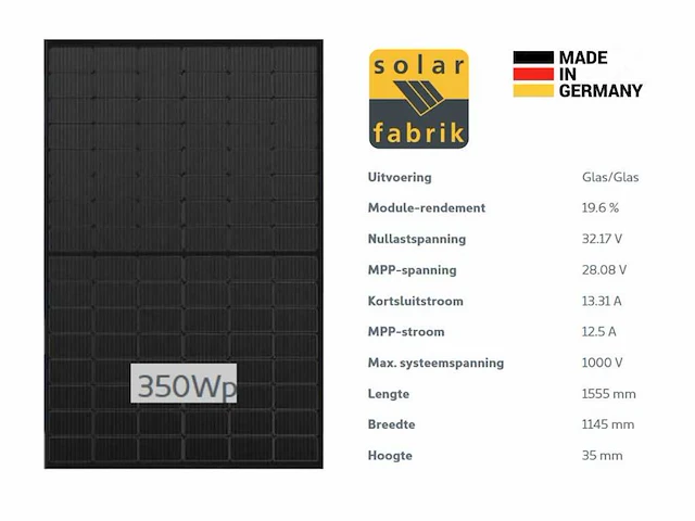 Set van 16 zonnepanelen met hybride omvormer en 7,1 kwh batterij. - afbeelding 6 van  15