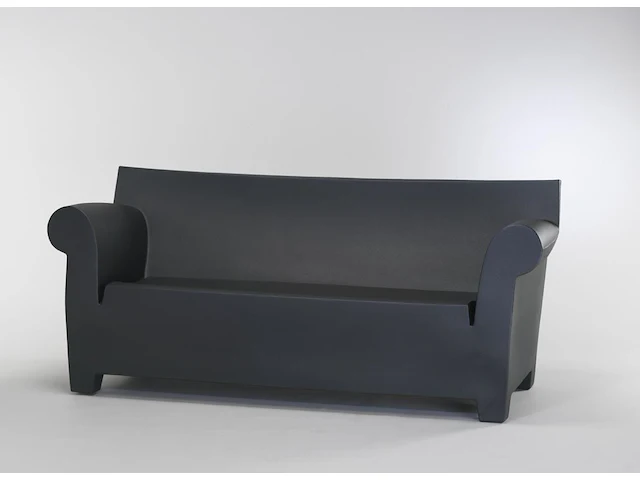 Set van 1x bank kartell bubble club zwart kunststof + 1 salontafel - afbeelding 1 van  2