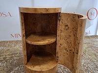 Set van 2 nachtkastjes lemon constant, design by yaniv chen, nightstand, poplar burl - afbeelding 4 van  8