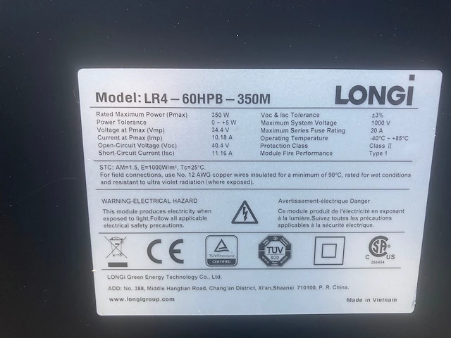 Set van 20 full black longi (350 wp) zonnepanelen en 1 blaupunkt bpt-v03-06.0 omvormer (3-fase) - afbeelding 5 van  9