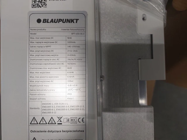 Set van 22 astronergy glas-glas zonnepanelen (310 wp) en 1 blaupunkt bpt-v03-6.0 omvormer - afbeelding 8 van  9