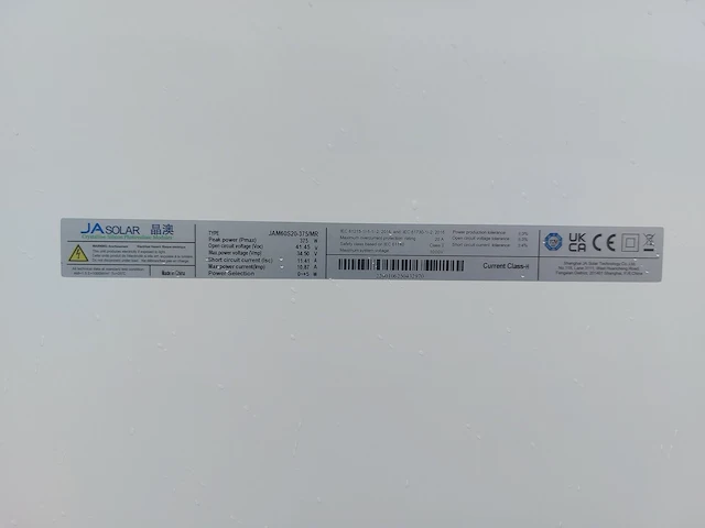 Set van 24 black ja solar jam60s20 375/mr zonnepanelen en 1 blaupunkt bpt-v03-08.0 omvormer (3-fase) - afbeelding 7 van  11