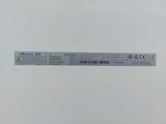 Set van 24 black ja solar jam60s20 375/mr zonnepanelen en 1 blaupunkt bpt-v03-08.0 omvormer (3-fase) - afbeelding 7 van  11