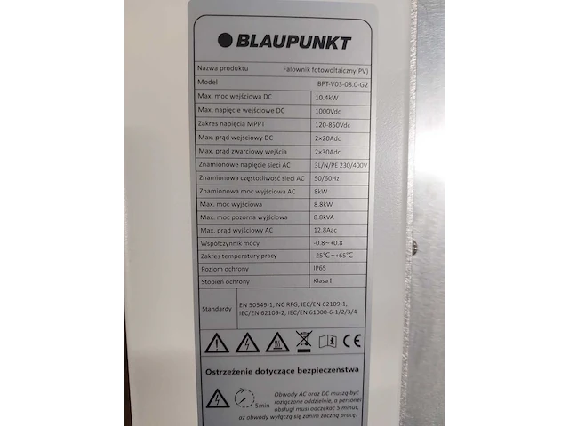 Set van 24 black ja solar jam60s20 375/mr zonnepanelen en 1 blaupunkt bpt-v03-08.0 omvormer (3-fase) - afbeelding 11 van  11