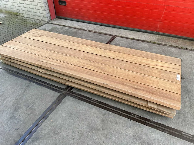 Set van 3 stuks tafelbladen guyana teak (280 x 95) - afbeelding 2 van  6