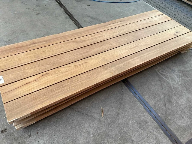 Set van 3 stuks tafelbladen guyana teak (280 x 95) - afbeelding 3 van  6