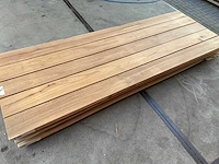 Set van 3 stuks tafelbladen guyana teak (280 x 95) - afbeelding 3 van  6